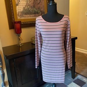 Long sleeved sweater dress